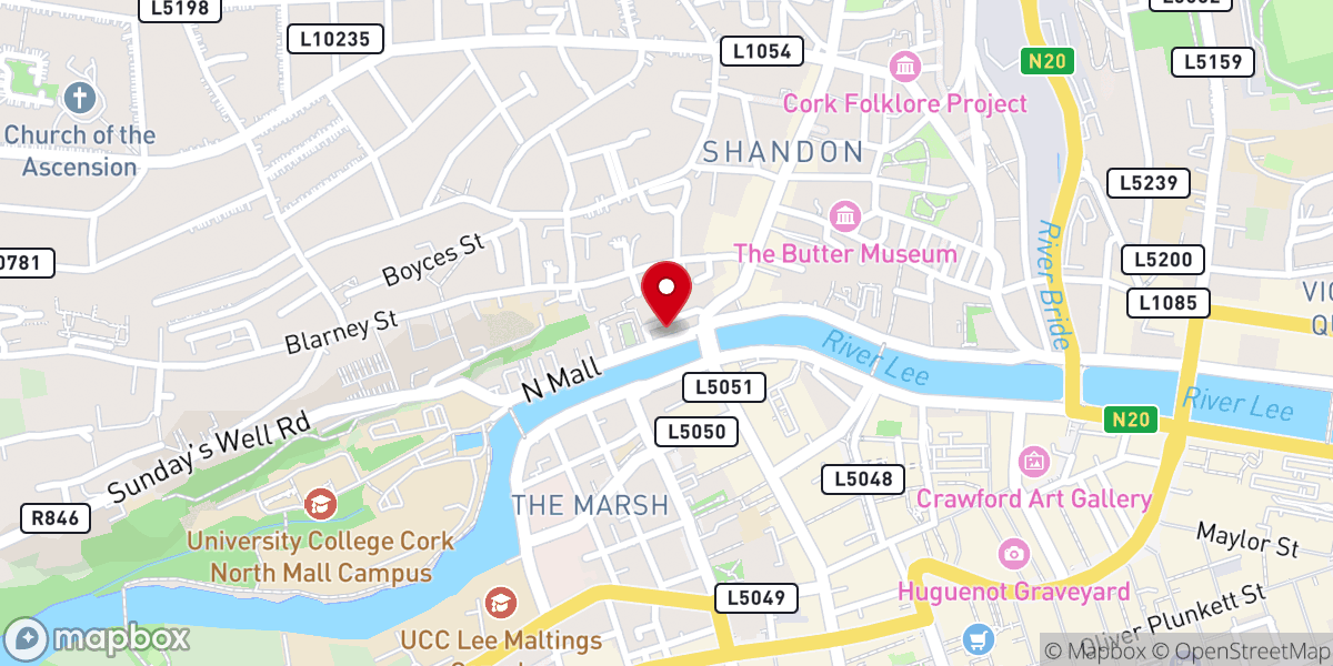 Map showing location of Abbey Wharf Student Apartments
