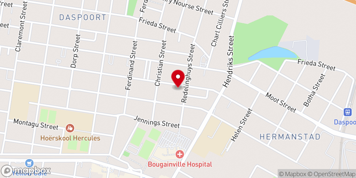 Map showing location of Old Apostolic Church Daspoort