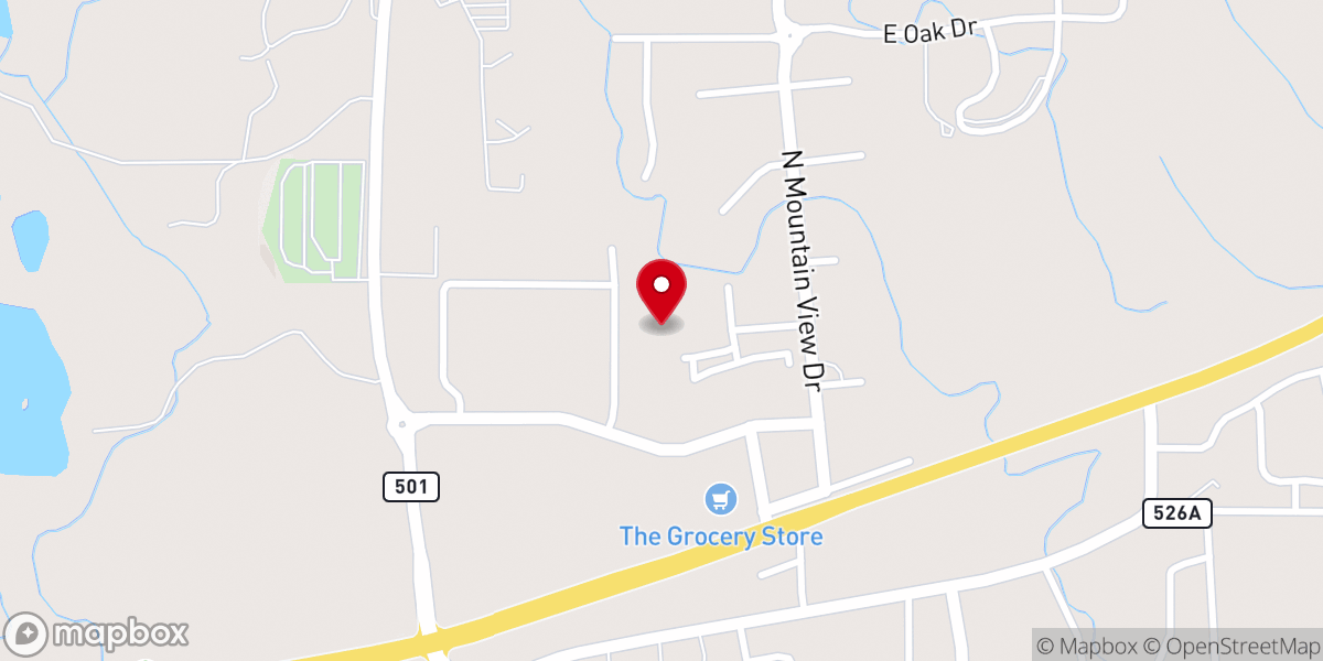 Map showing location of Bayfield Center Plaza