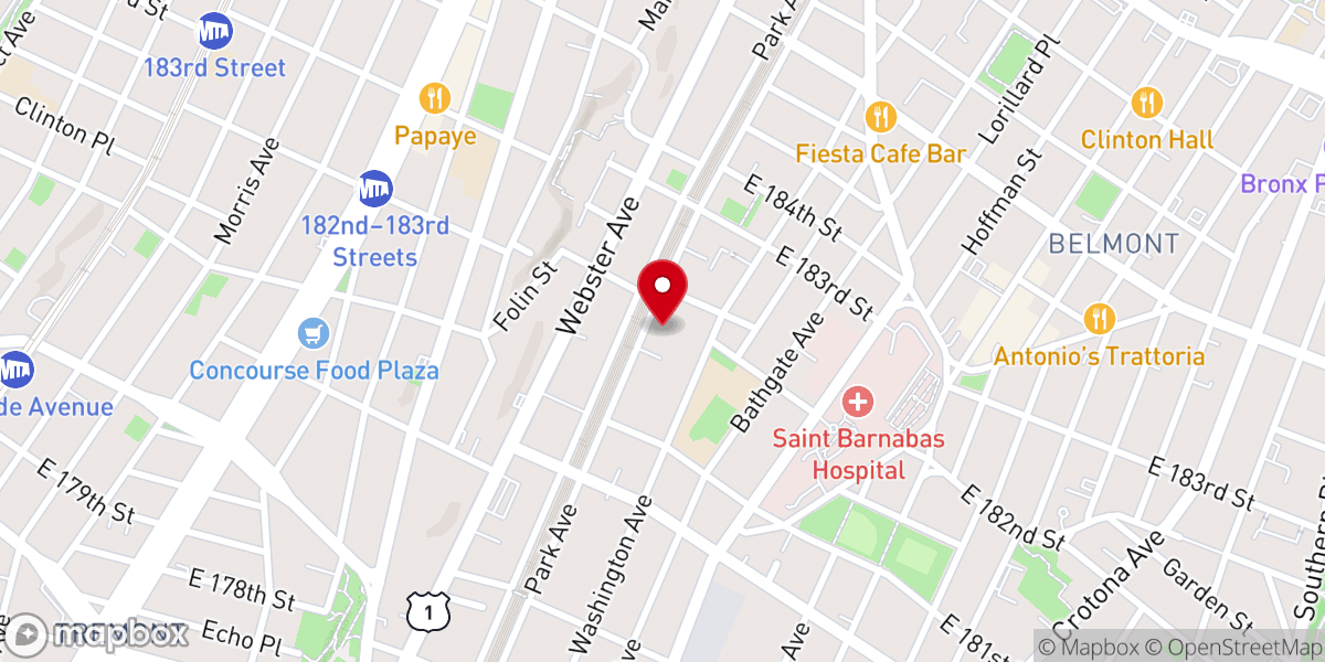 Map showing location of Cedar Knolls House