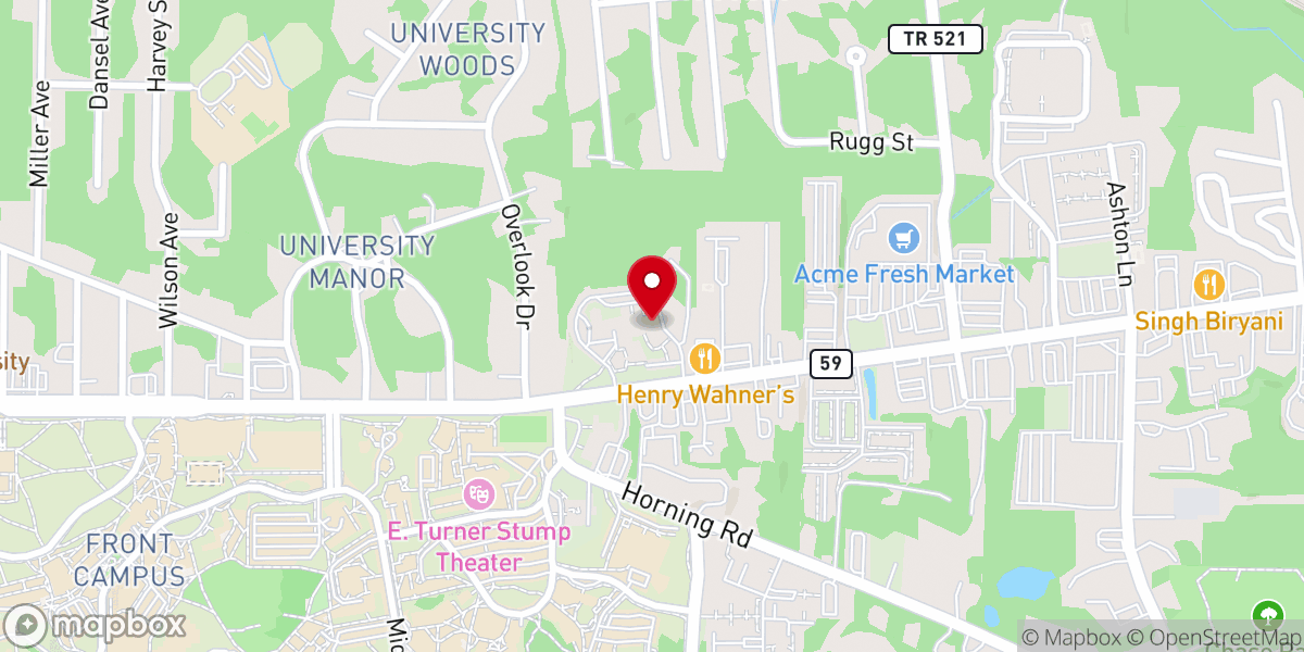 Map showing location of Tree City Preschool
