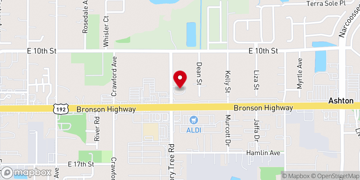 Map showing location of The Altar Community Church