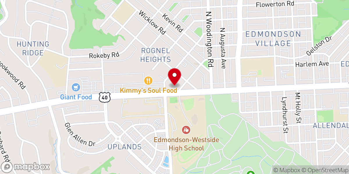 Map showing location of Central Church of Christ