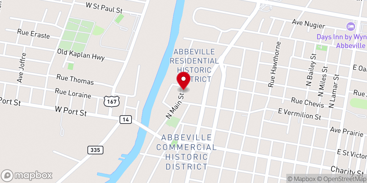 Map showing location of Abbeville Meridional