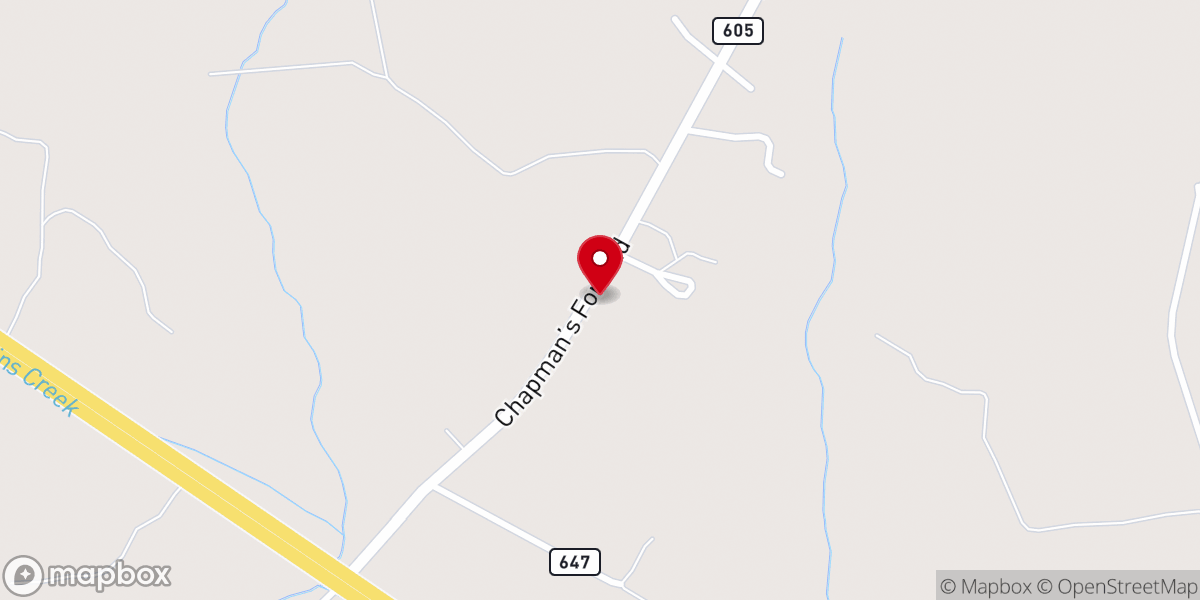 Map showing location of Rising Sun Holiness Church
