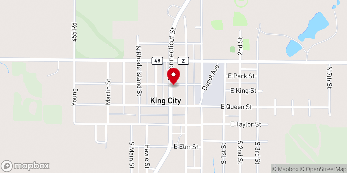 Map showing location of Hammer Memorial Umc