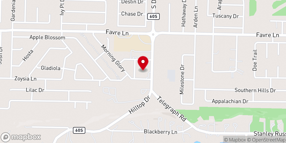 Map showing location of Iglesia Vida Nueva