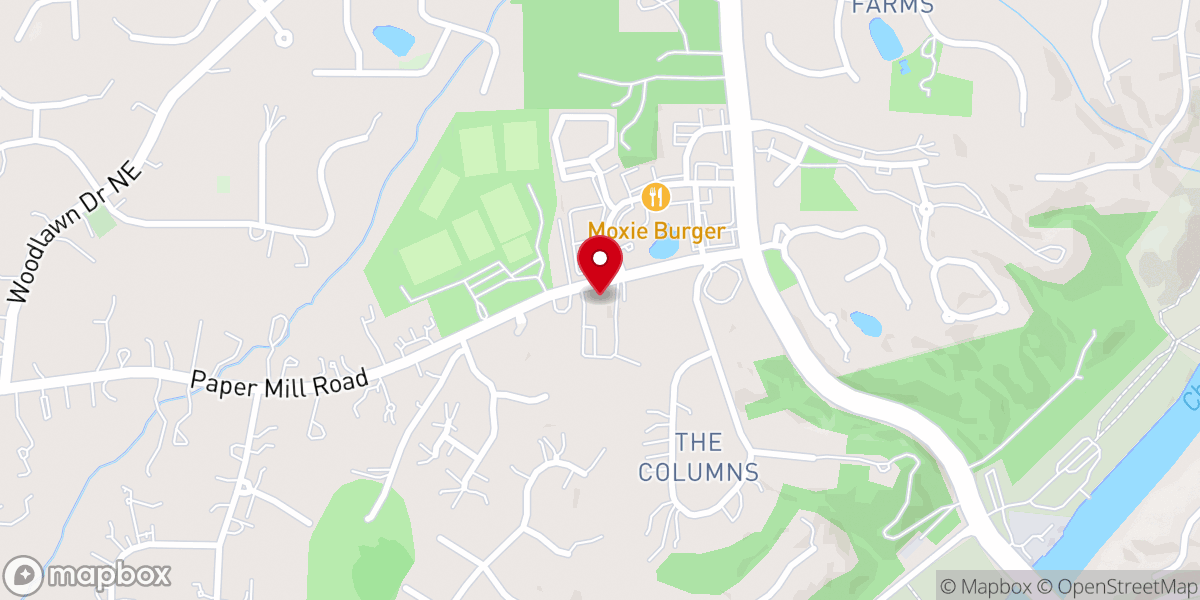 Map showing location of Lutheran Church of the Resurrection