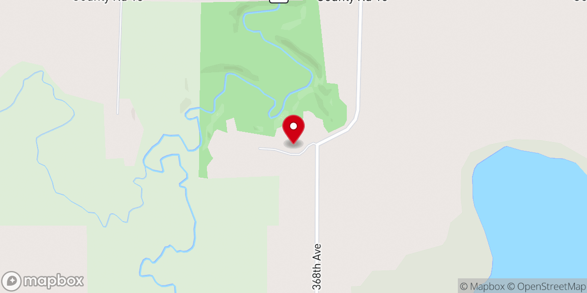 Map showing location of Old Westbrook Lutheran Church