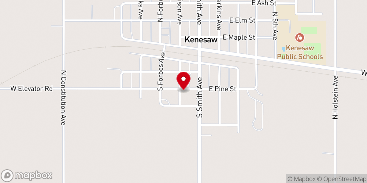 Map showing location of Sacred Heart Catholic Church Kenesaw, Nebraska