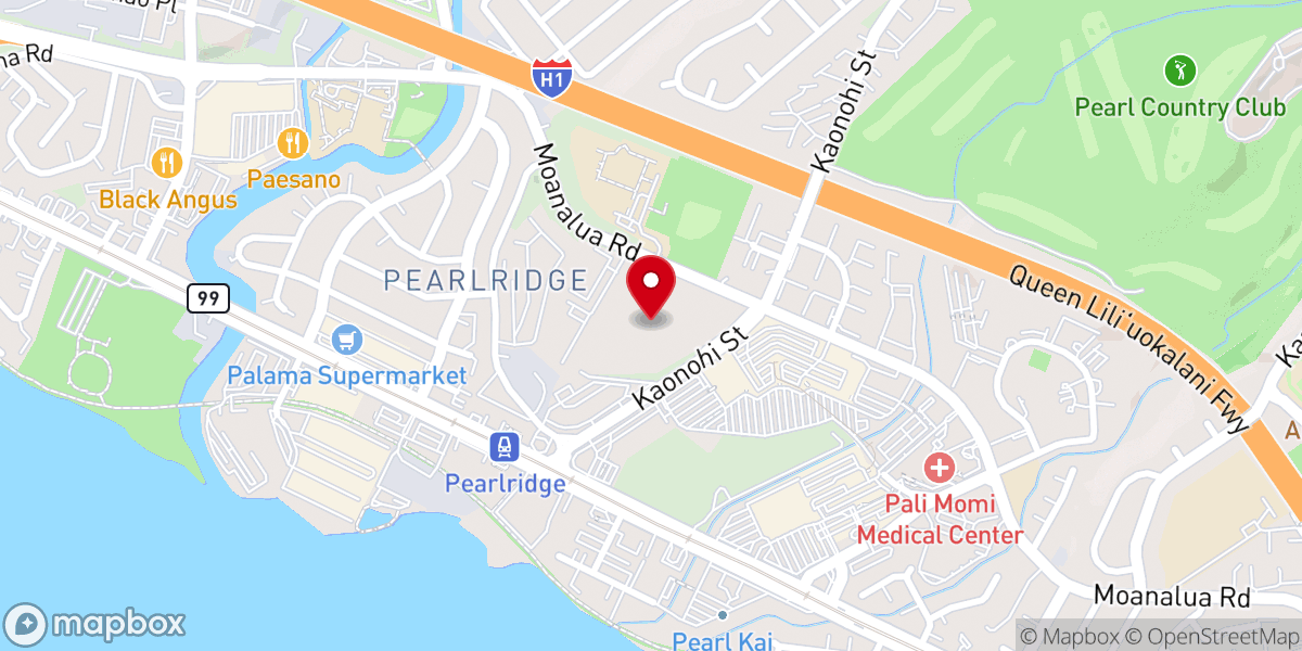 Map showing location of Honolulu Hawaii Temple Church of Jesus Christ of Latter-day Saints