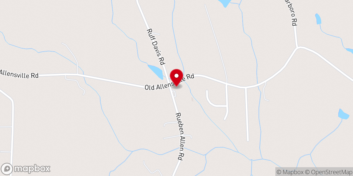 Map showing location of East Roxboro Church of God