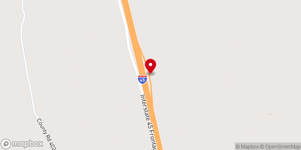 Map showing location of Rest Area Northbound