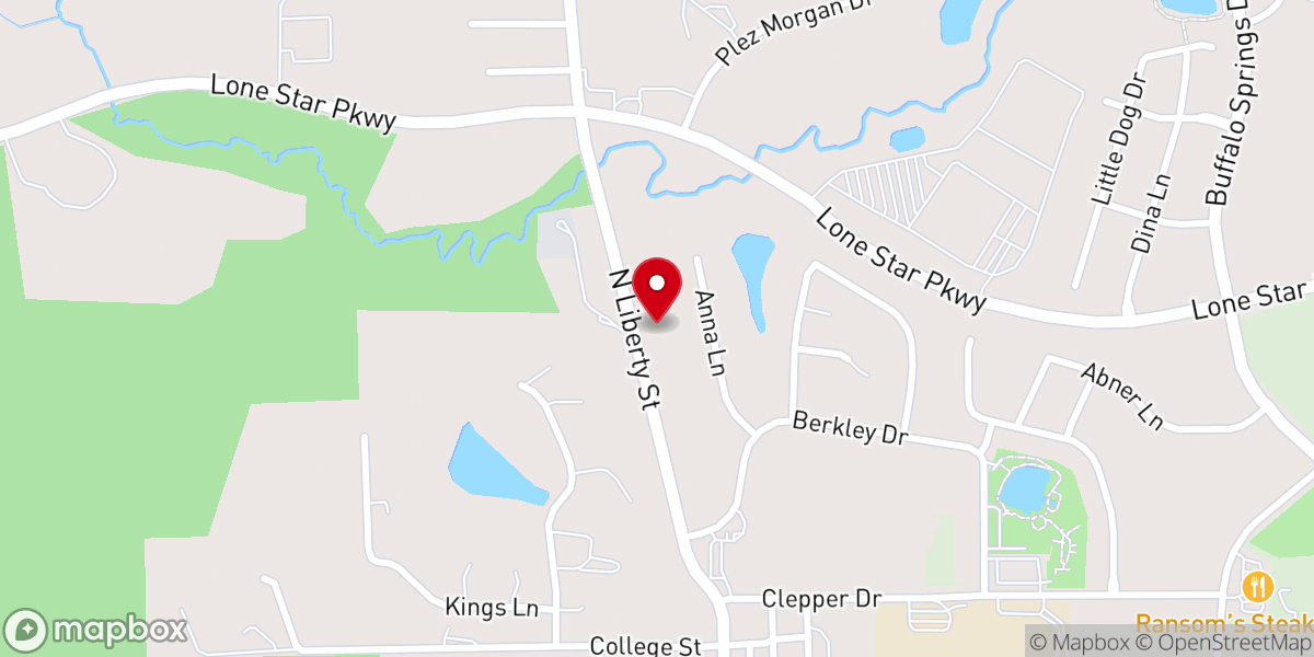 Map showing location of Cornerstone Community Church