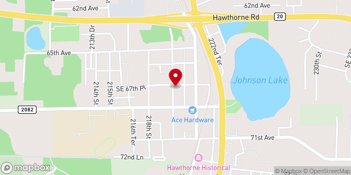 Map showing location of Hawthorne Area Resource Center
