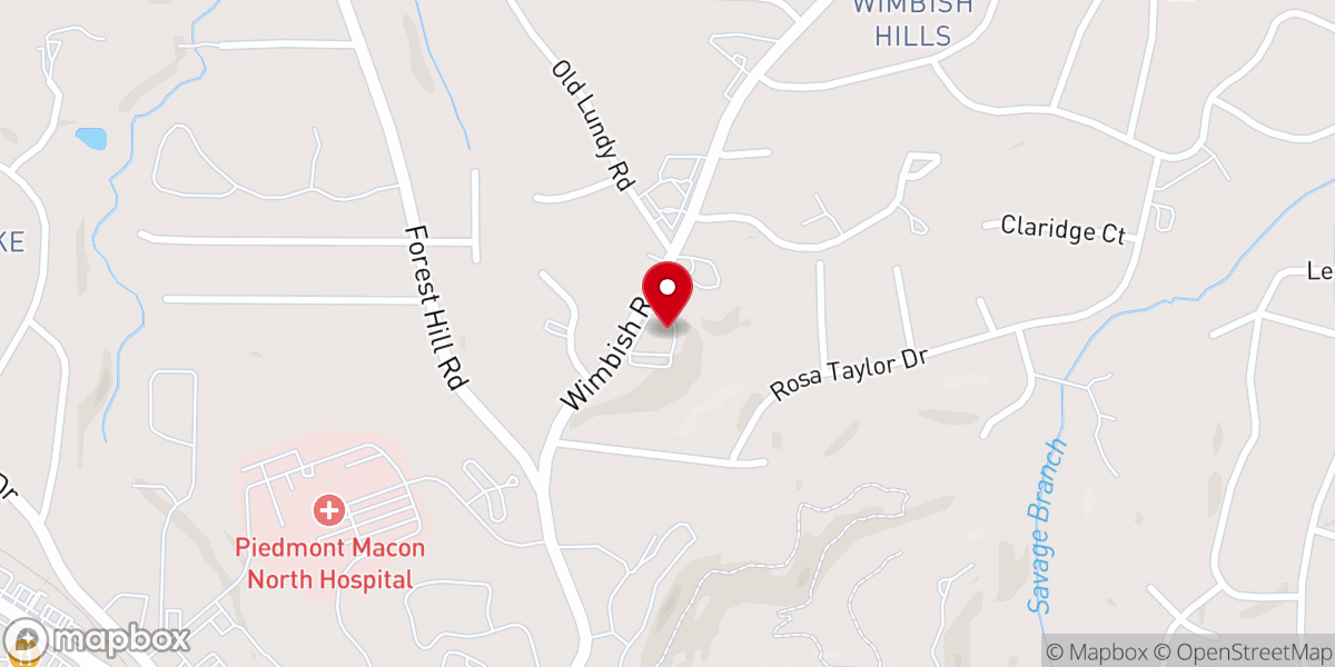 Map showing location of Northminster Presbyterian Church