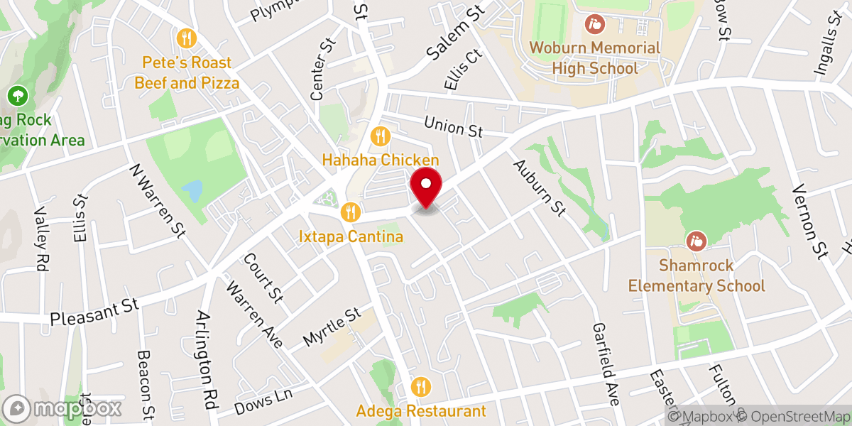 Map showing location of Anchor Baptist Church