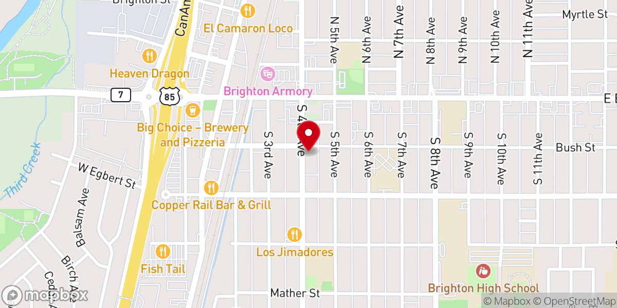 Map showing location of Iglesia Bautista Nueva Esperanza