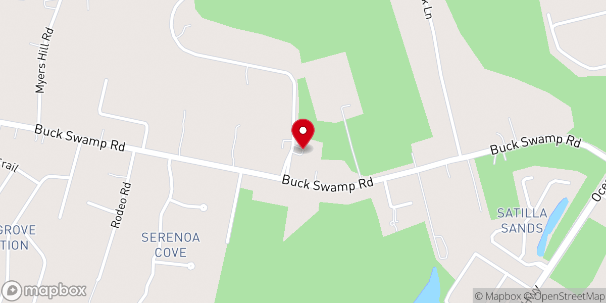 Map showing location of Coastal Baptist Church