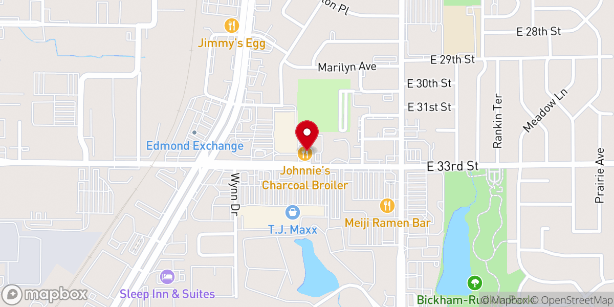 Map showing location of Rev. Chris Gray Wedding Officiant