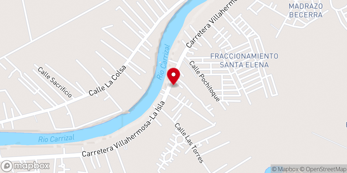 Map showing location of Nuestra Sra. del Rosario