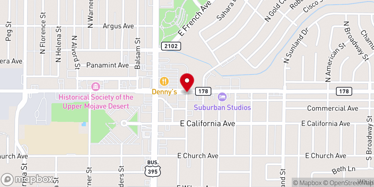 Map showing location of First Landmark Missionary Baptist Church