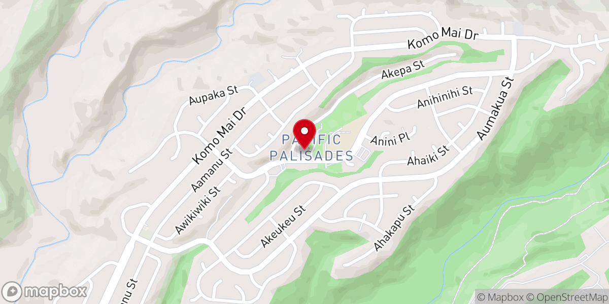 Map showing location of Rissho Kosei-kai Buddhist Church of Hawaii