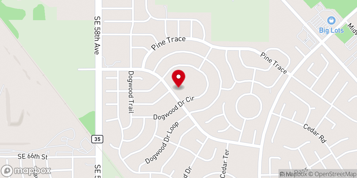 Map showing location of Christ Community Church