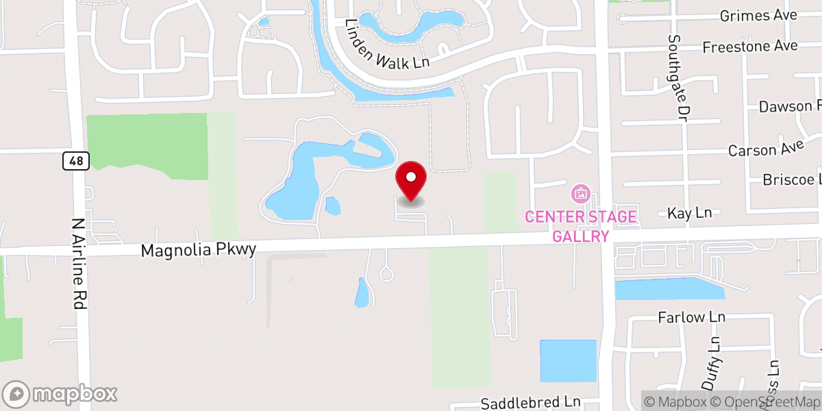 Map showing location of Shepherd of the Heart Church