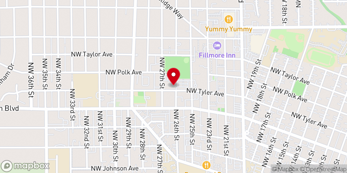 Map showing location of Corvallis Community Center
