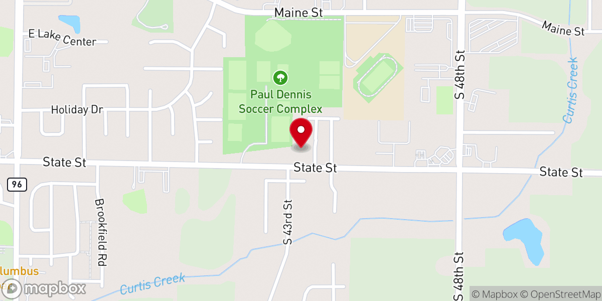 Map showing location of Quincy Church of Christ