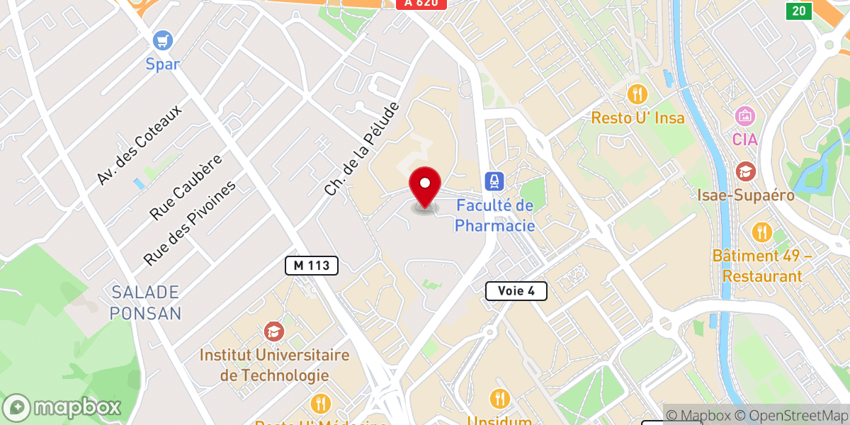Map showing location of Couvent des Dominicains