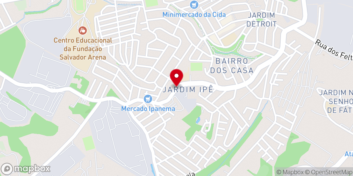 Map showing location of Paróquia Sagrada Família