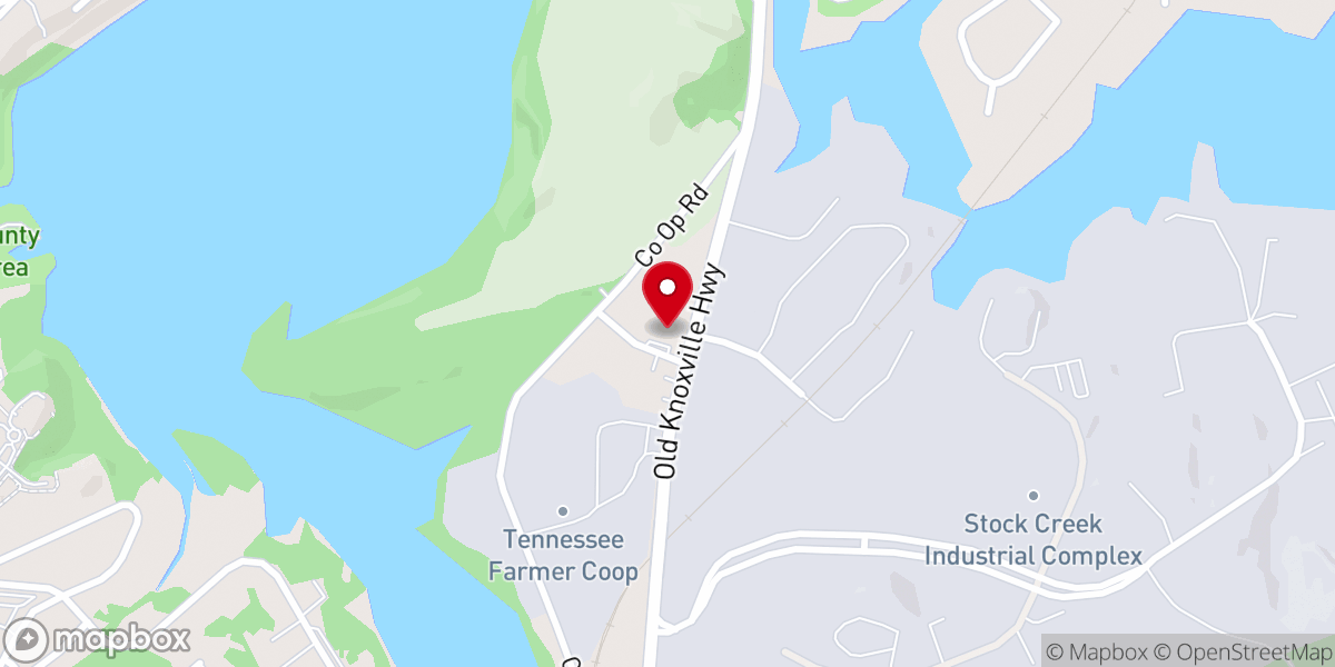 Map showing location of Lakeview Baptist Church