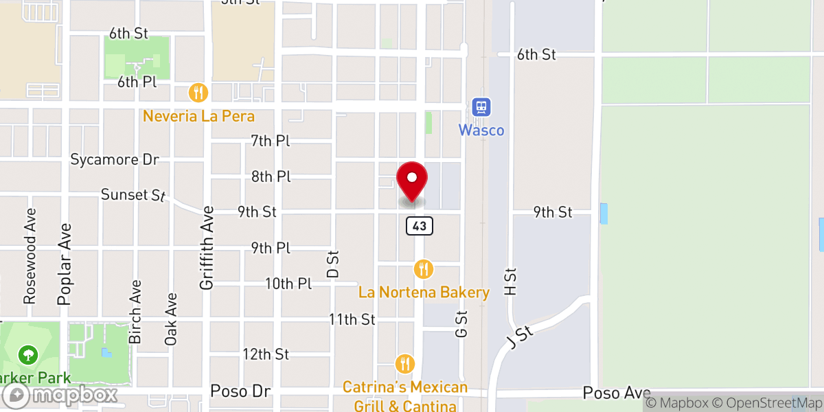 Map showing location of Tabernacle of Praise