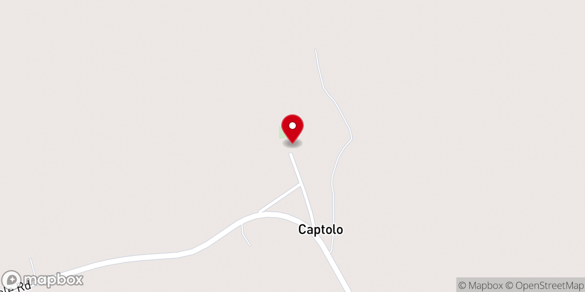 Map showing location of Red Bluff Baptist Church