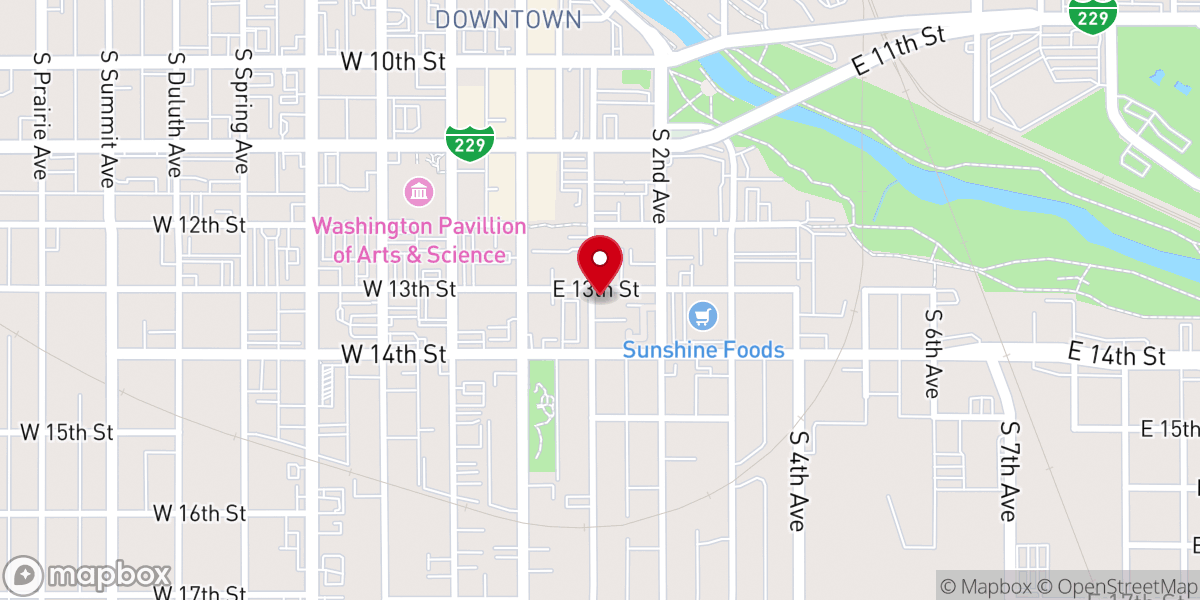 Map showing location of New Life Church