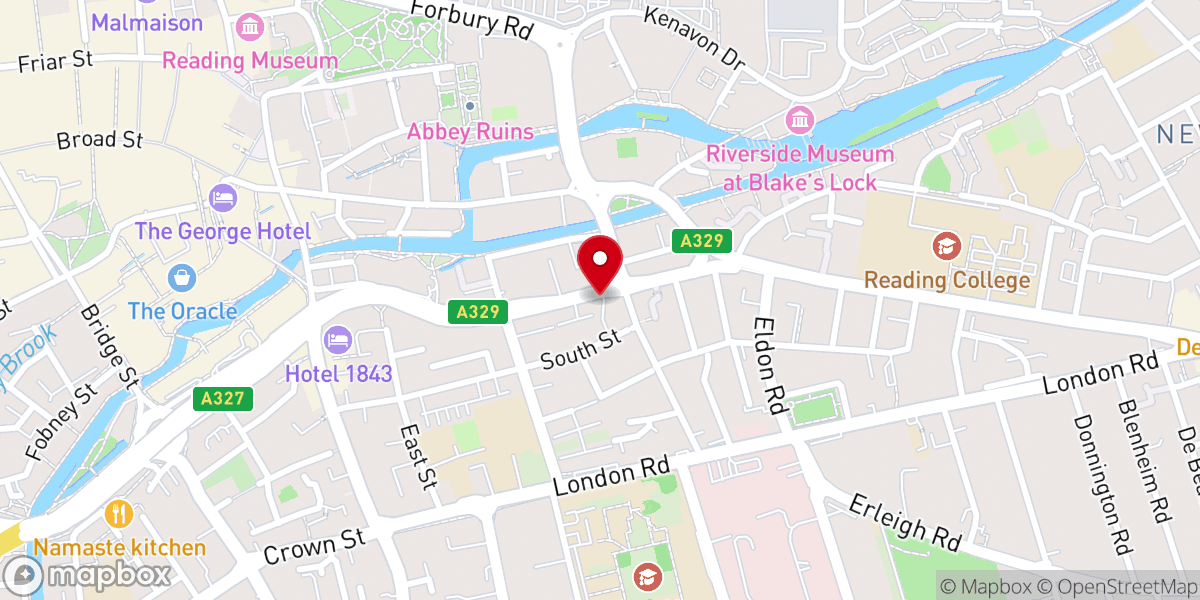 Map showing location of Wesley Church