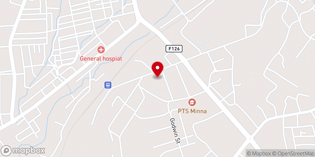 Map showing location of Catholic Charismatic Church