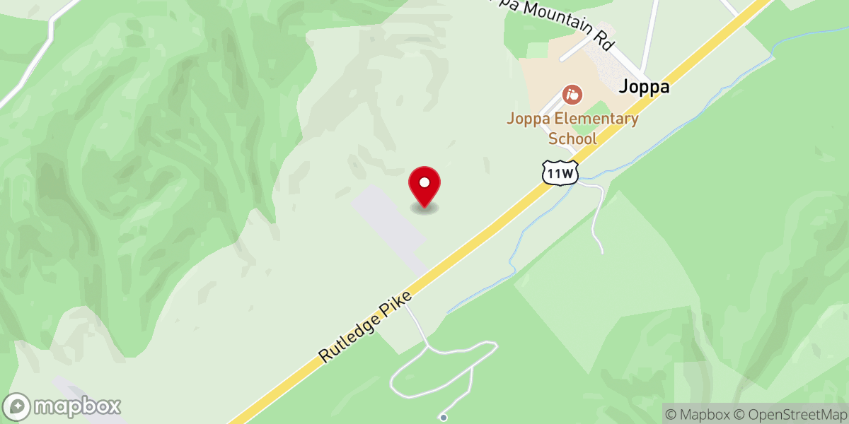 Map showing location of Higher Ground Baptist Church