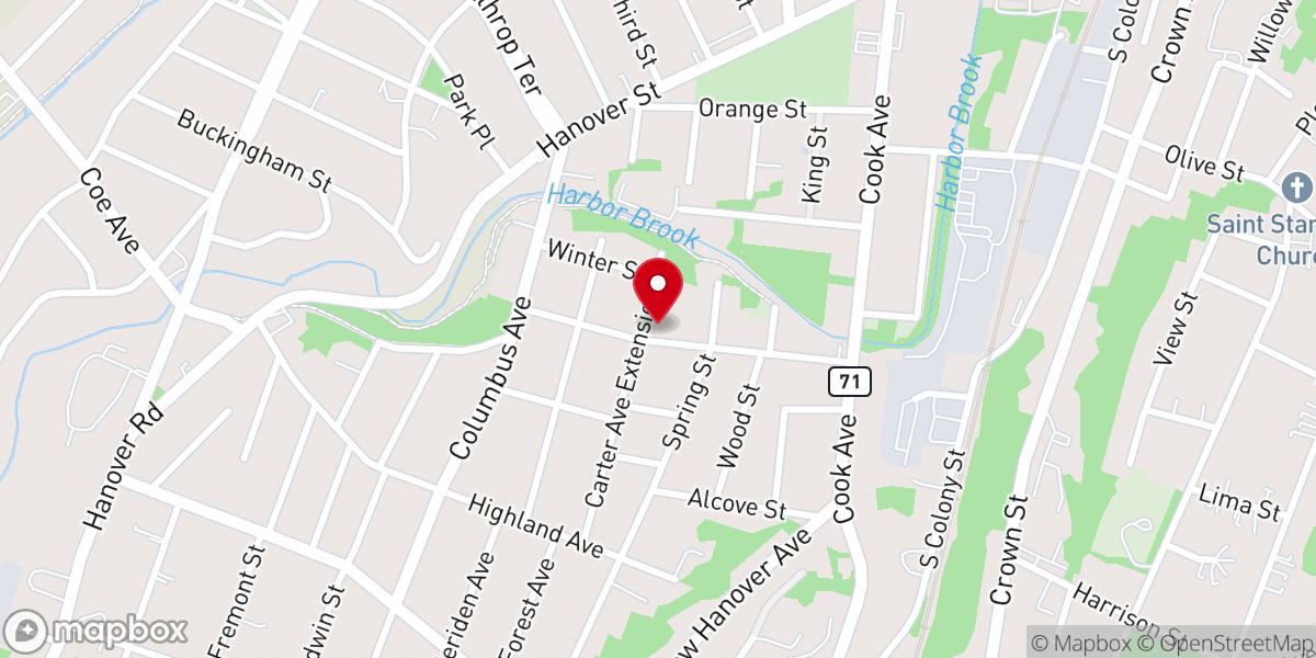 Map showing location of Saint Nicholas Church