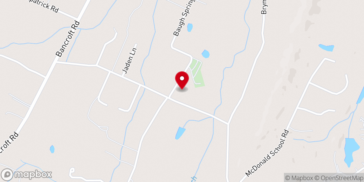 Map showing location of Corinth Church