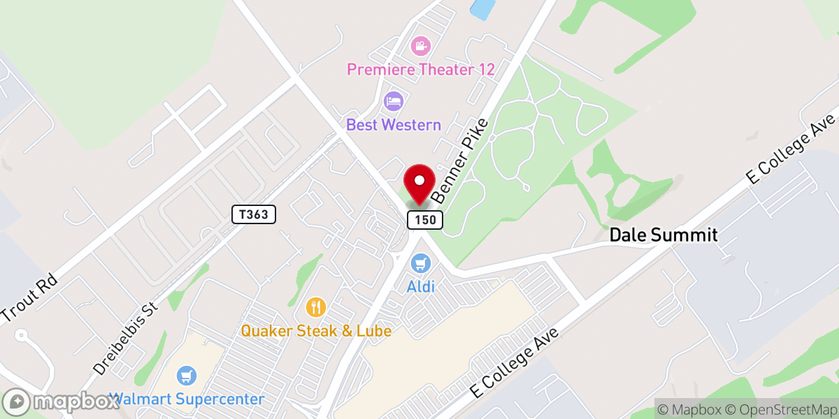 Map showing location of Shiloh Lutheran Church
