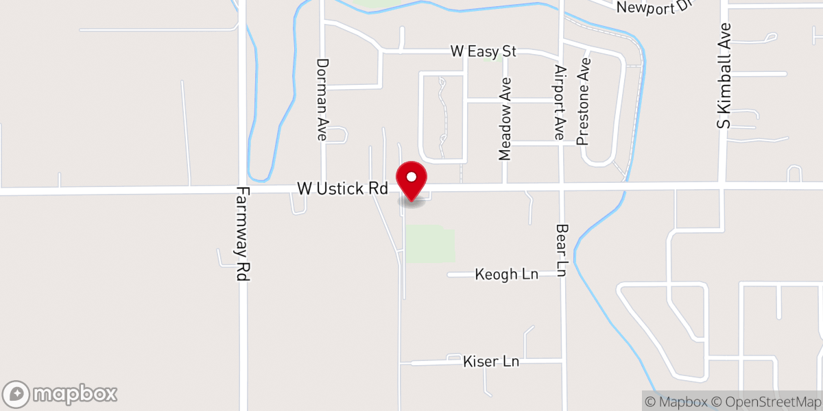 Map showing location of Ustick Rd Church of Nazarene