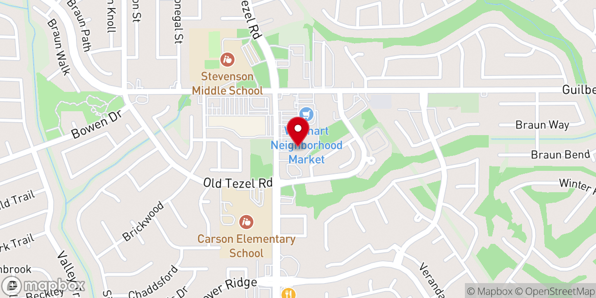 Map showing location of The Bridge Community Church