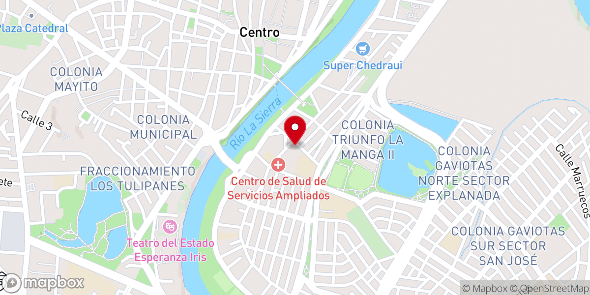 Map showing location of Parroquia La Resurrección del Señor