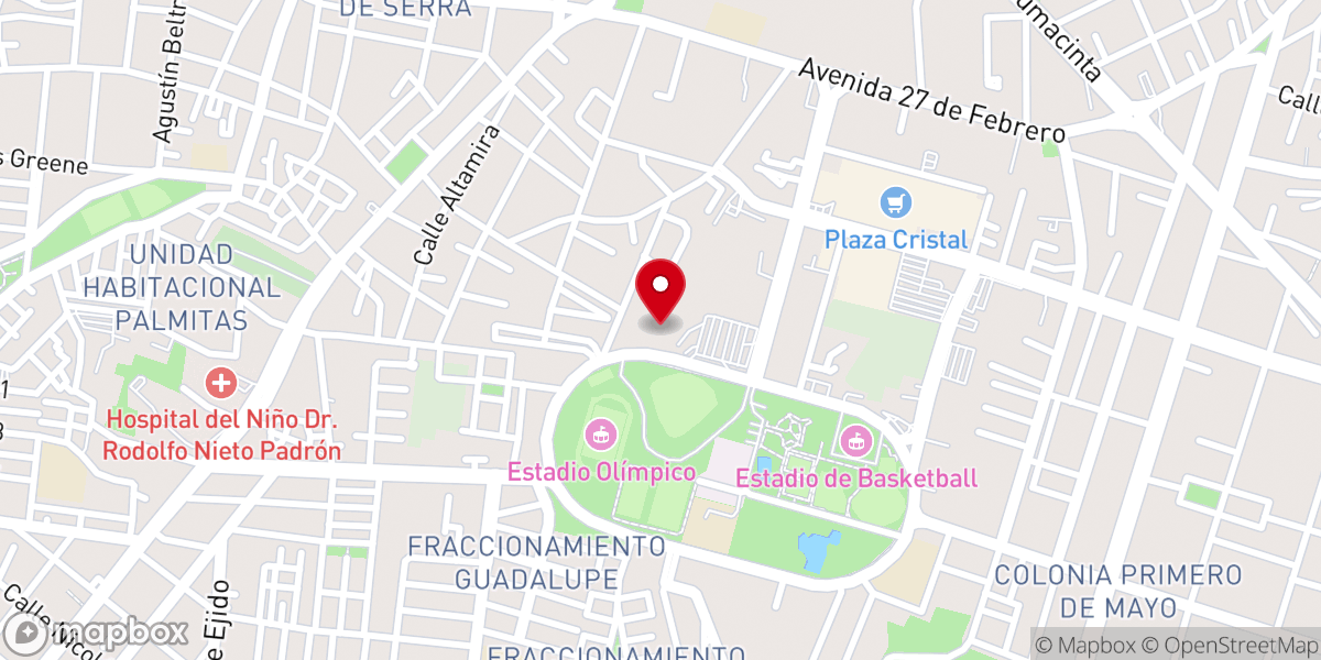Map showing location of La Iglesia de Jesucristo de los Santos de los Últimos Días