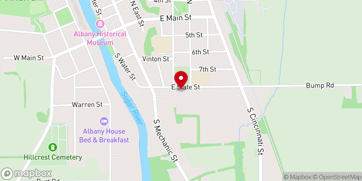 Map showing location of St Patrick's Catholic Church