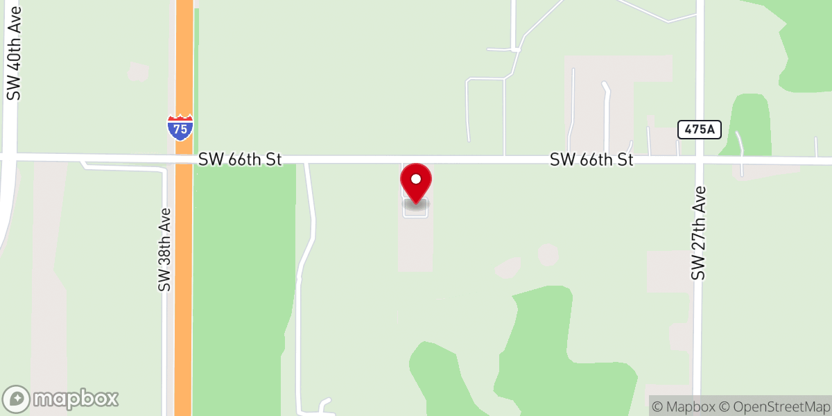 Map showing location of Cornerstone Ocala
