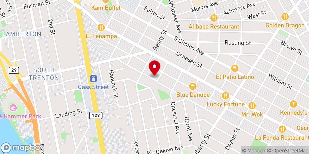 Map showing location of St Mary's Assumption Church